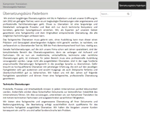 Tablet Screenshot of kampmeier-translation.de
